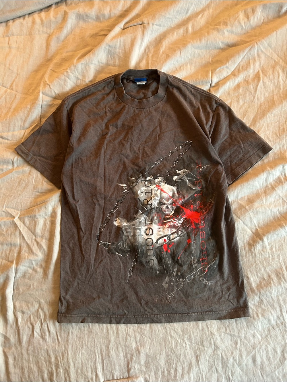 Vintage 2004 Y2K Fantastic 4 Ghost Rider Movie Promo T Shirt Size XL Marvel